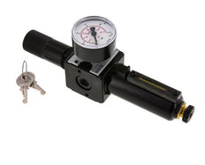 Filtro regulador G1/4'' 1600l/min 0,5-16,0bar/7-232psi Bloqueo de cilindro Multifix 1