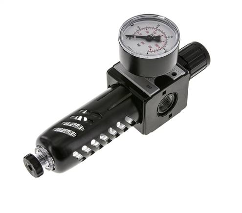 Filtro regulador G3/8'' 1600l/min 0,5-16,0bar/7-232psi Jaula de protección Multifix 1