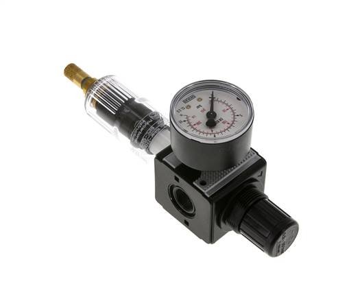 Filtro-regulador G3/8'' 1600l/min 0.5-10.0bar/7-145psi Auto Policarbonato Multifix 1