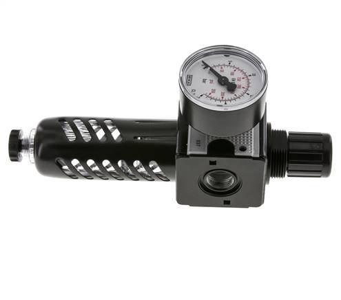 Filtro regulador G3/8'' 1600l/min 0,5-16,0bar/7-232psi Jaula de protección Multifix 1