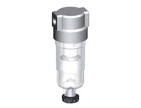 Filtro 5micrones G1/4'' 800l/min Semi-Auto Policarbonato Estándar 0