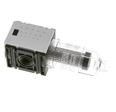 Filtro de carbón activado G1/4'' 470l/min sin drenaje Polycarbonate Futura 0