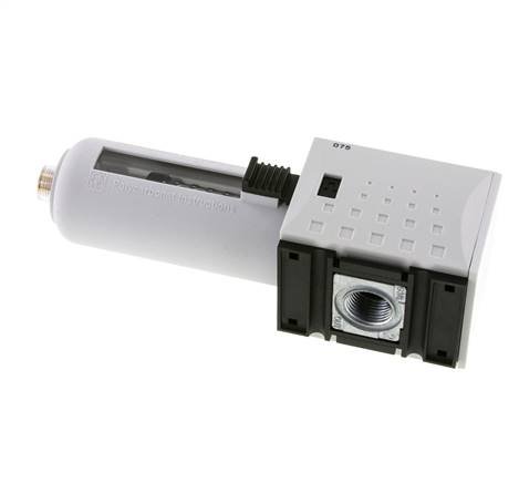 Filtro de carbón activado G3/8'' 470l/min sin drenaje Polycarbonate Futura 1