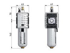 Lubricador G3/8'' Metal Futura 2