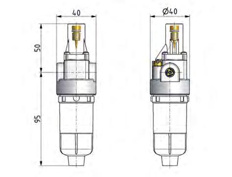 Lubricador G1/4'' Metálico Estándar 0