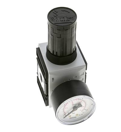 Regulador de Presión de Precisión para Ensamblaje de Colector G1/4'' 2000l/min 0.1-1.0bar/1-14psi PA Futura 1