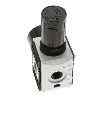 Regulador de presión de precisión para montaje de colector G1/4''&3/8'' 2500l/min 0.2-4.0bar/3-58psi PA Futura 1