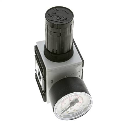 Regulador de Presión de Precisión para Ensamblaje de Colector G1/4''&3/8'' 2500l/min 0.5-10.0bar/7-145psi PA Futura 1