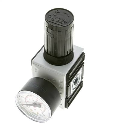 Regulador de presión de precisión para montaje de colector G1/4'' 2000l/min 0.1-2.0bar/1-29psi PA Futura 1