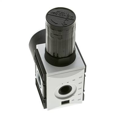 Regulador de Presión de Precisión para Ensamblaje de Colector G1/4''&3/8'' 2500l/min 0.5-10.0bar/7-145psi PA Futura 1