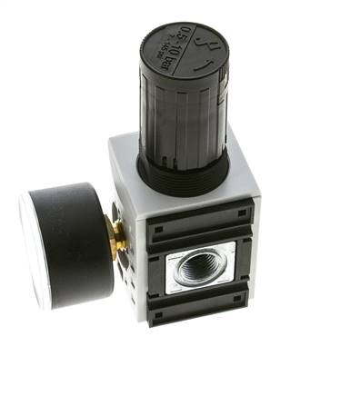 Regulador de Presión de Precisión para Ensamblaje de Colector G1/4''&3/8'' 2500l/min 0.5-10.0bar/7-145psi PA Futura 1