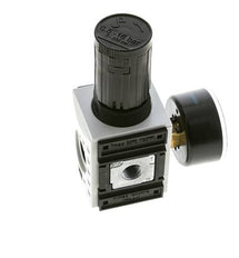 Regulador de presión de precisión para montaje de colector G1/4'' 2000l/min 0.5-16.0bar/7-232psi PA Futura 1