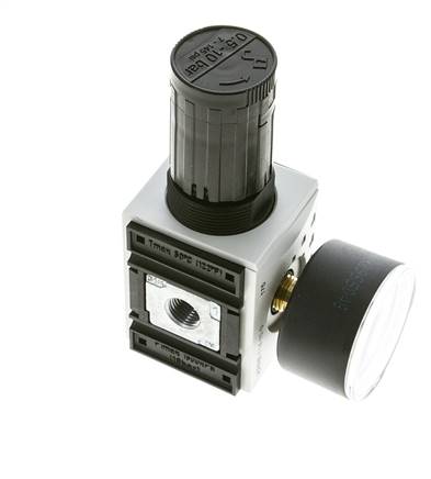 Regulador de Presión de Precisión para Ensamblaje de Colector G1/4''&3/8'' 2500l/min 0.1-1.0bar/1-14psi PA Futura 1