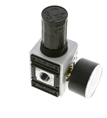 Regulador de Presión de Precisión para Ensamblaje de Colector G1/4''&3/8'' 2500l/min 0.5-10.0bar/7-145psi PA Futura 1