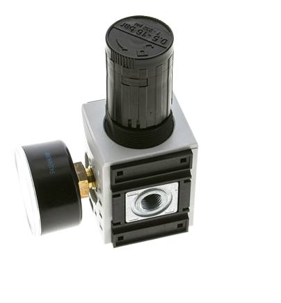 Regulador de presión de precisión para montaje de colector G1/4'' 2000l/min 0.5-16.0bar/7-232psi PA Futura 1
