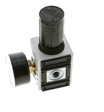 Regulador de presión de precisión para montaje de colector G1/4'' 2000l/min 0.5-16.0bar/7-232psi PA Futura 1