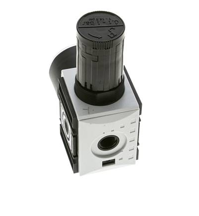 Regulador de Presión de Precisión para Ensamblaje de Colector G1/4'' 2000l/min 0.1-1.0bar/1-14psi PA Futura 1