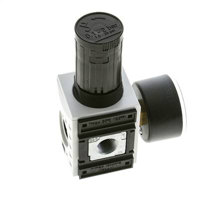 Regulador de Presión de Precisión para Ensamblaje de Colector G1/4''&3/8'' 2500l/min 0.1-2.0bar/1-29psi PA Futura 1