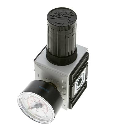 Regulador de presión de precisión para montaje de colector G1/4'' 2000l/min 0.5-16.0bar/7-232psi PA Futura 1