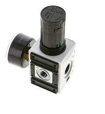 Regulador de presión de precisión para montaje de colector G1/4'' 2000l/min 0.5-8.0bar/7-116psi PA Futura 1