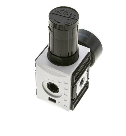Regulador de presión de precisión para montaje de colector G1/4'' 2000l/min 0.5-8.0bar/7-116psi PA Futura 1