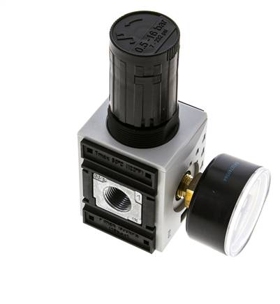 Regulador de presión para ensamblaje de colector G1/4''&3/8'' 2500l/min 0.5-16.0bar/7-232psi PA Futura 1