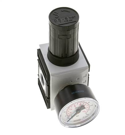 Regulador de presión para ensamblaje de colector G1/4''&3/8'' 2500l/min 0.5-8.0bar/7-116psi PA Futura 1