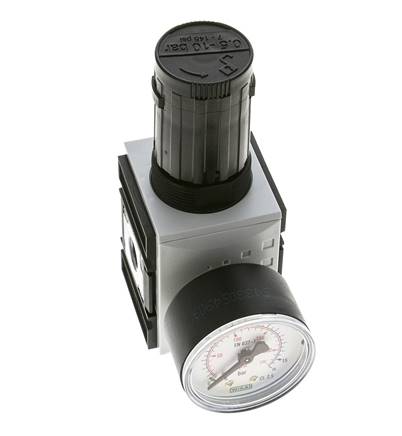 Regulador de presión para ensamblaje de colector G1/4'' 2000l/min 0.5-10.0bar/7-145psi PA Futura 1