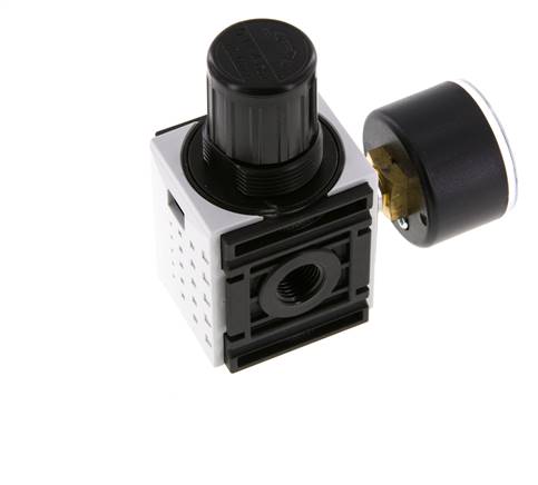Regulador de presión G1/4'' 1000l/min 0.2-4.0bar/3-58psi PA 40 mm Manómetro Futura 0