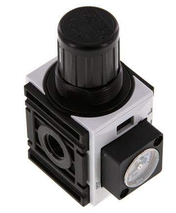 Regulador de presión G1/4'' 1000l/min 0.5-10.0bar/7-145psi PA Futura 0
