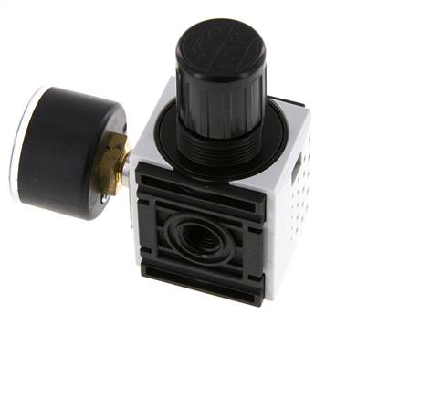 Regulador de presión G1/4'' 1000l/min 0.2-4.0bar/3-58psi PA 40 mm Manómetro Futura 0