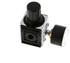 Regulador de presión G1/4'' 1000l/min 0,5-10,0bar/7-145psi Manómetro de 40 mm Futura 0