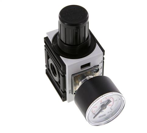 Regulador de presión G1/4'' 1000l/min 0.2-4.0bar/3-58psi PA 40 mm Manómetro Futura 0