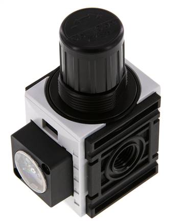 Regulador de presión G1/4'' 1000l/min 0.5-10.0bar/7-145psi PA Futura 0