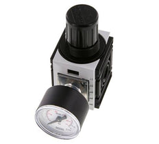 Regulador de presión G1/4'' 1000l/min 0,5-10,0bar/7-145psi Manómetro de 40 mm Futura 0