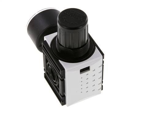 Regulador de presión G1/4'' 1000l/min 0,5-10,0bar/7-145psi Manómetro de 40 mm Futura 0