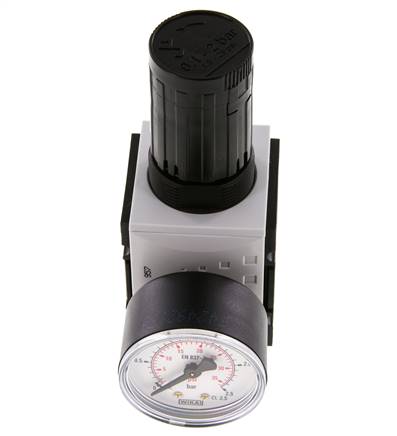 Regulador de presión de precisión G1/4'' 2000l/min 0.1-2.0bar/1-29psi PA Futura 1