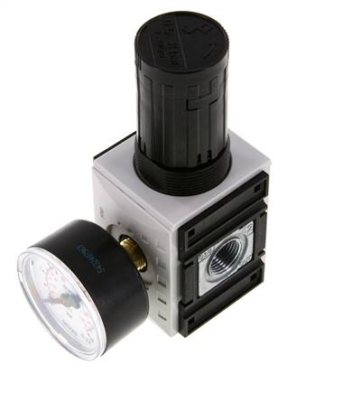 Regulador de presión de precisión G3/8'' 2500l/min 0.5-8.0bar/7-116psi PA Futura 1
