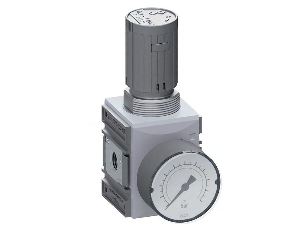 Regulador de presión de precisión G1/4'' 2000l/min 0.2-4.0bar/3-58psi PA Futura 1
