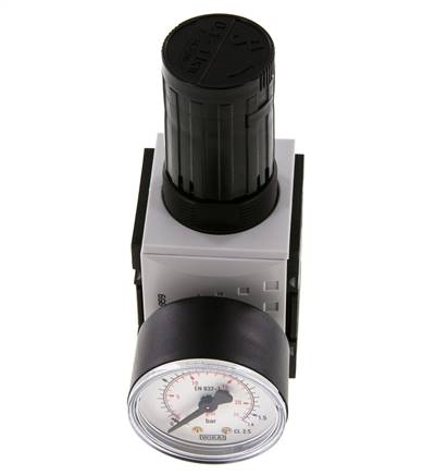 Regulador de presión de precisión G3/8'' 2500l/min 0.1-1.0bar/1-14psi PA Futura 1
