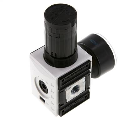 Regulador de presión de precisión G1/4'' 2000l/min 0.5-8.0bar/7-116psi PA Futura 1