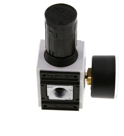 Regulador de presión de precisión G3/8'' 2500l/min 0.1-2.0bar/1-29psi PA Futura 1