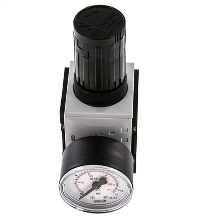 Regulador de presión de precisión G1/4'' 2000l/min 0.5-10.0bar/7-145psi PA Futura 1