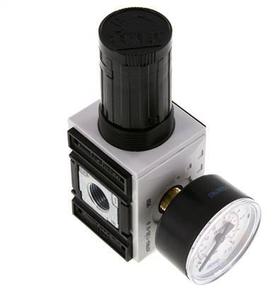 Regulador de presión de precisión G3/8'' 2500l/min 0.5-8.0bar/7-116psi PA Futura 1