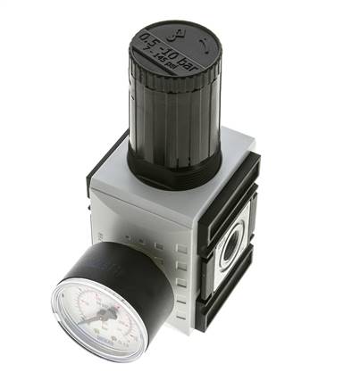 Regulador de presión de precisión para montaje de colector G3/8'' 4500l/min 0.5-10.0bar/7-145psi PA Futura 2