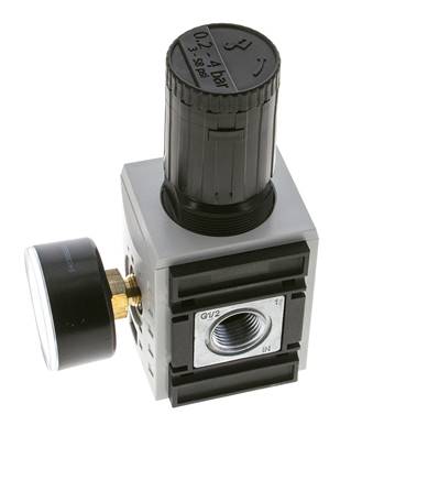 Regulador de presión de precisión para montaje de colector G1/2''&3/8'' 5200l/min 0.2-4.0bar/3-58psi PA Futura 2