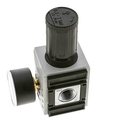 Regulador de presión de precisión para montaje de colector G1/2''&3/8'' 5200l/min 0.1-2.0bar/1-29psi PA Futura 2