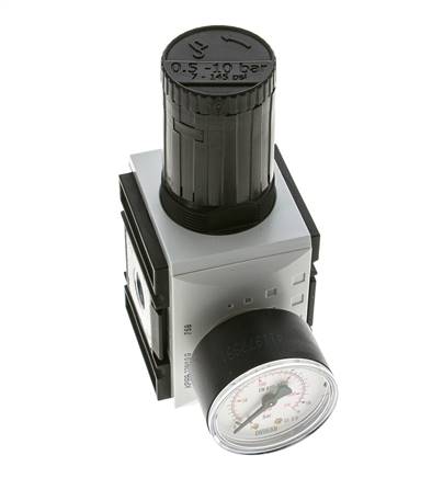Regulador de presión de precisión para montaje de colector G3/8'' 4500l/min 0.5-10.0bar/7-145psi PA Futura 2