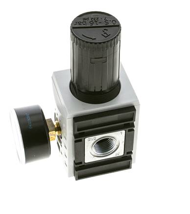 Regulador de presión de precisión para montaje de colector G1/2''&3/8'' 5200l/min 0.5-16.0bar/7-232psi PA Futura 2