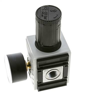 Regulador de presión de precisión para montaje de colector G3/8'' 4500l/min 0.5-10.0bar/7-145psi PA Futura 2